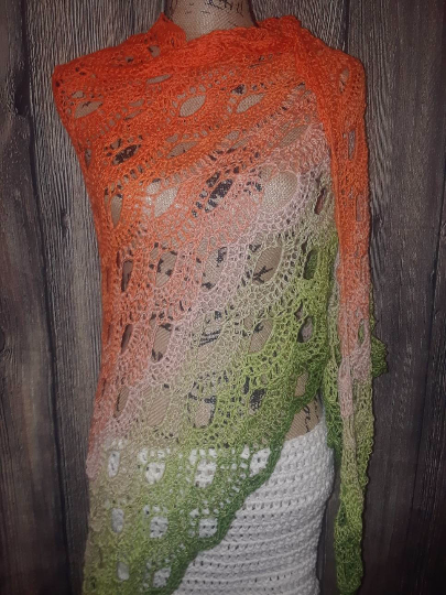 orange tulip shawl 5
